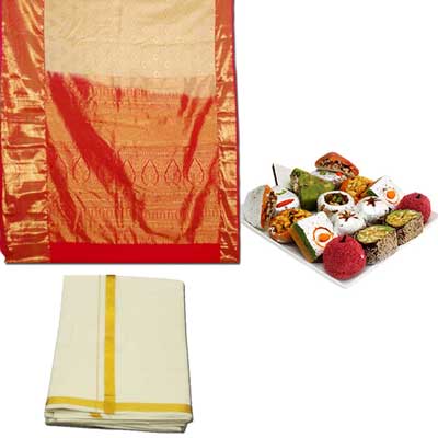 "Village Cotton saree with Thread petu -SLSM-72 - Click here to View more details about this Product